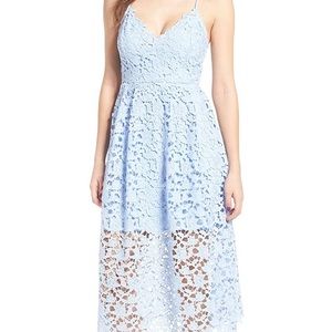 ASTR the label lace midi dress